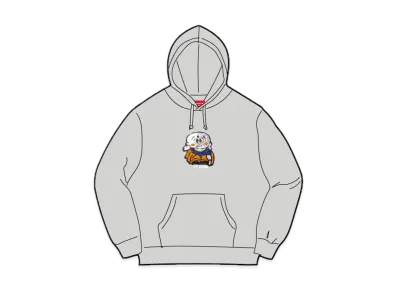Supreme Aoi Buddha Hooded Sweatshirt "Heather Grey"