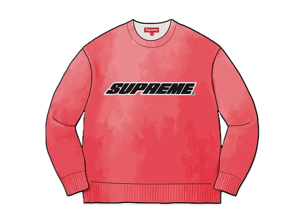 Supreme Printed Washed Sweater 