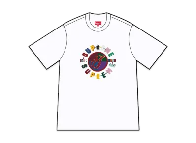 Supreme Chenille Crest S/S Top "White"