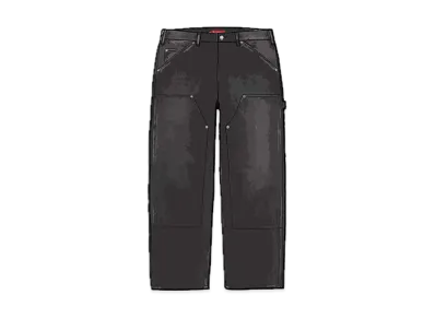 Supreme Double Knee Painter Pant "Washed Black" (23SS)