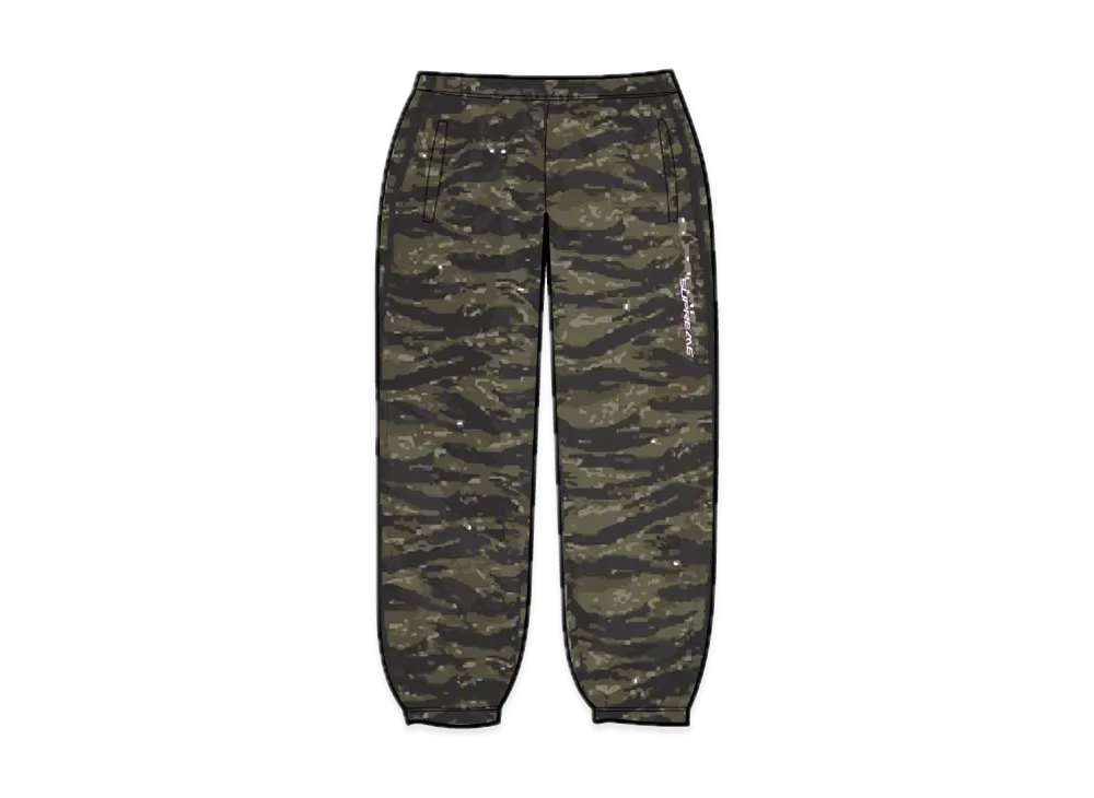 シュプリーム フル ジップ バギー ウォーム アップ パンツ "タイガー カモ"