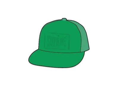 Supreme Stamped Mesh Back 5-Panel "Green"