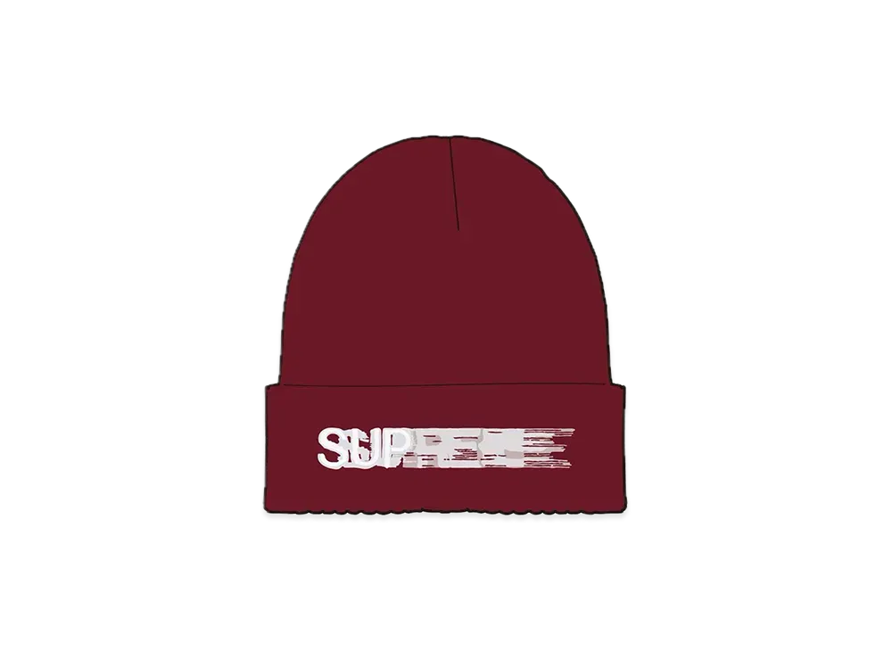 Supreme Motion Logo Beanie "Burgundy" (23SS)