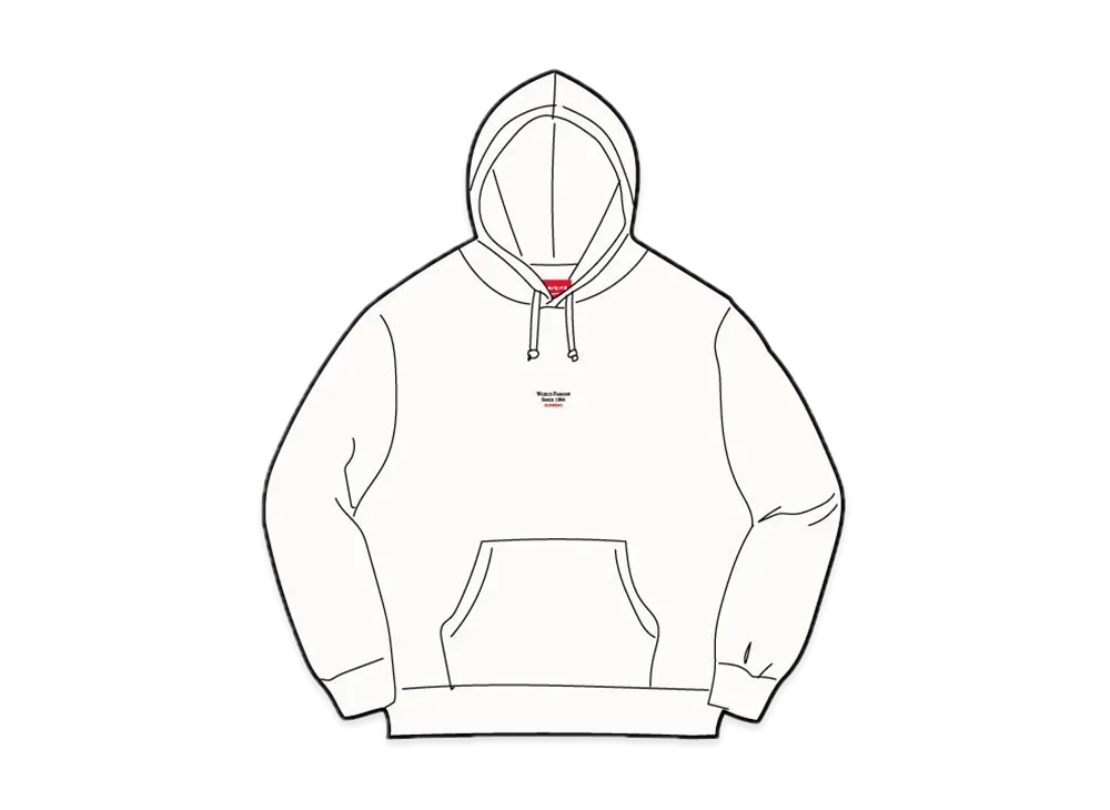 Supreme World Famous Micro Hooded Sweatshirt "White"