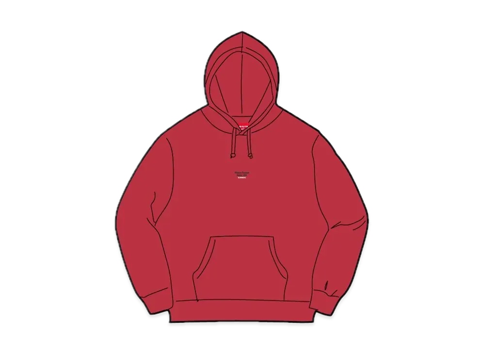 Supreme World Famous Micro Hooded Sweatshirt "Red"