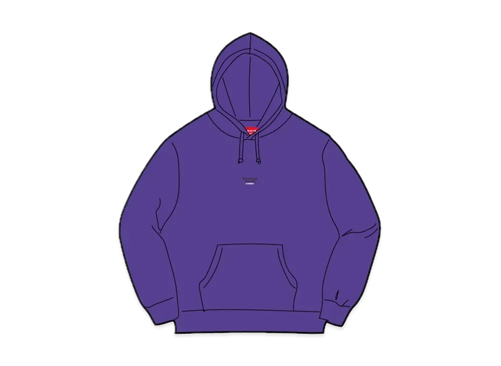 Supreme World Famous Micro Hooded Sweatshirt "Purple"
