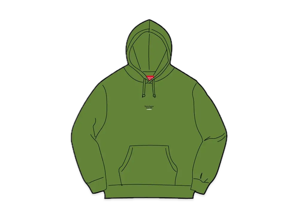 Supreme World Famous Micro Hooded Sweatshirt "Green"