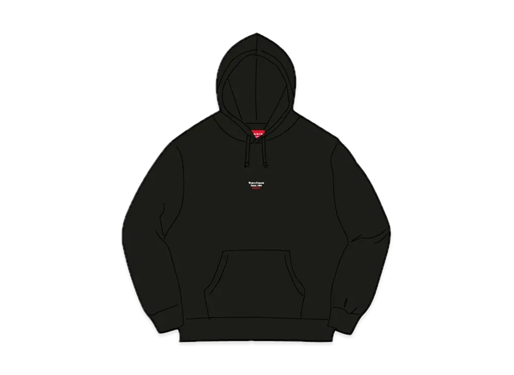 Supreme World Famous Micro Hooded Sweatshirt "Black"