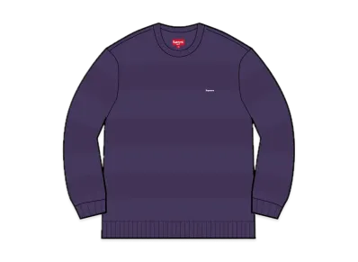 Supreme Small Box Stripe Sweater "Purple"