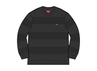 Supreme Small Box Stripe Sweater "Black"