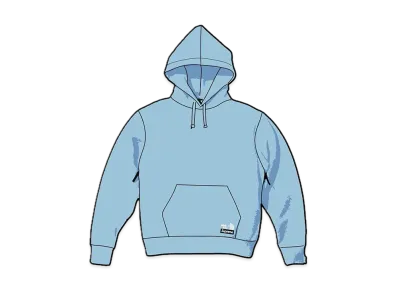 Supreme x The North Face Convertible Hooded Sweatshirt "Blue"