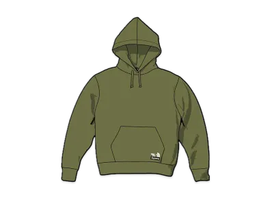 Supreme x The North Face Convertible Hooded Sweatshirt "Olive"