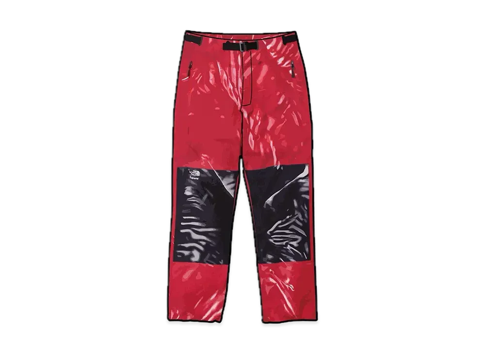 Supreme x The North Face Trompe Loeil Printed Mountain Pant "Red"