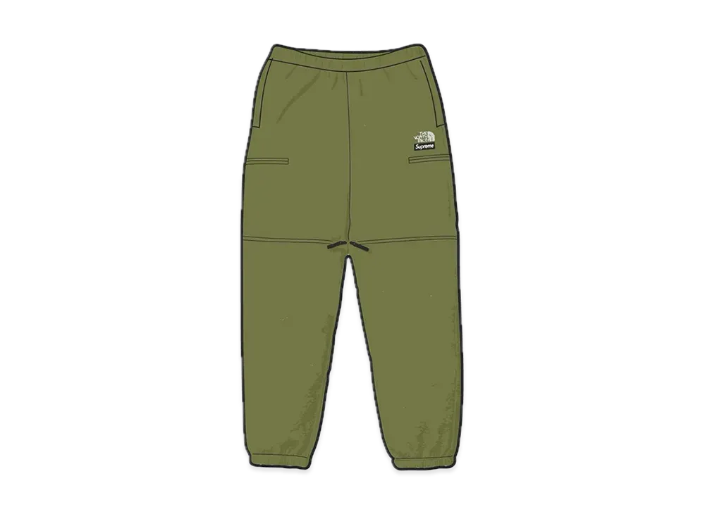 Supreme x The North Face Convertible Sweatpant "Olive"