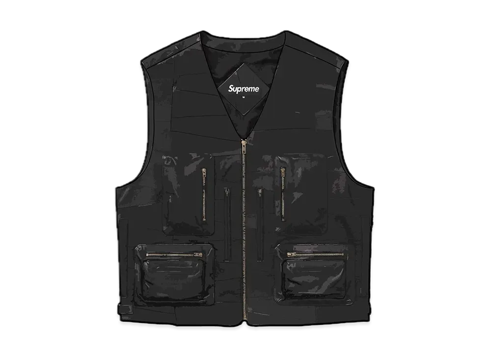 Supreme Patchwork Leather Cargo Vest Supreme Patchwork Leather Cargo Vest