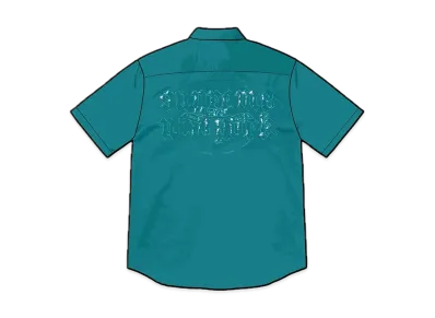 Supreme Croc Patch S/S Work Shirt "Teal"