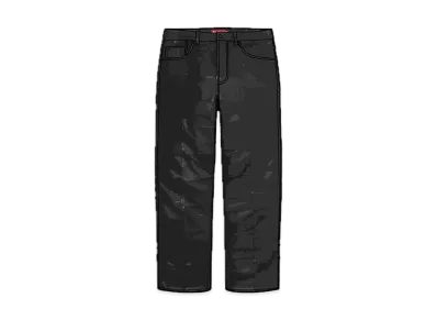 Supreme Patchwork Leather 5-Pocket Jean "Black"