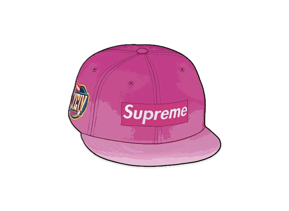 Supreme Gradient Box Logo New Era "Pink"