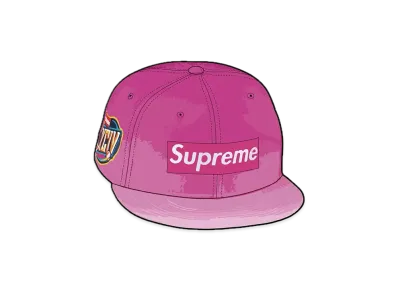 Supreme Gradient Box Logo New Era "Pink"