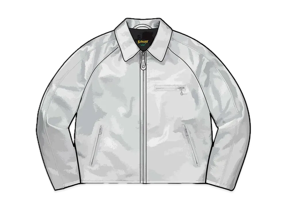 ホワイトレザージャケット 新品タグ付き 新品タグ付き 羊革 レザー