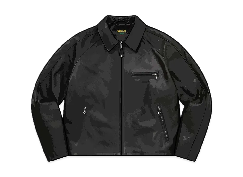 Supreme / Schott Leather Racer Jacket "Black"