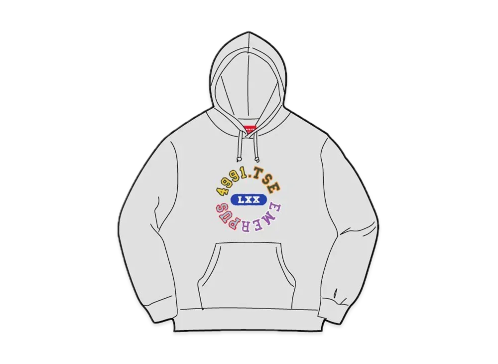 Supreme Reverse Hooded Sweatshirt "Heather Grey"