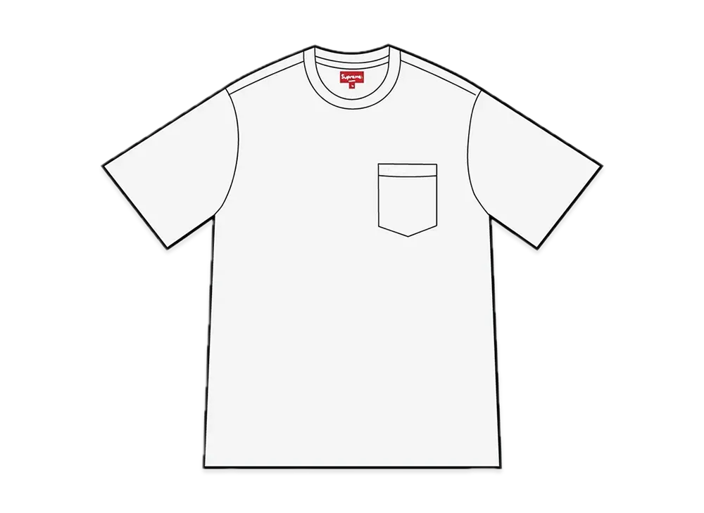 Supreme S/S Pocket Tee "White"(23SS)