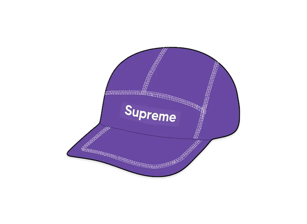 Supreme Reflective Stitch Camp Cap "Purple"