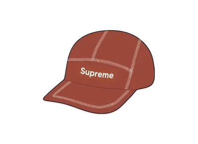 Supreme Reflective Stitch Camp Cap "Brown"