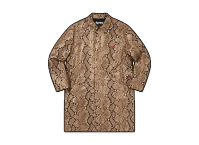 Supreme Leather Snake Trench Coat "Snakeskin"