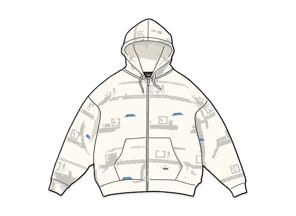 Supreme / Undercover Zip Up Hooded Sweatshirt "Stone"