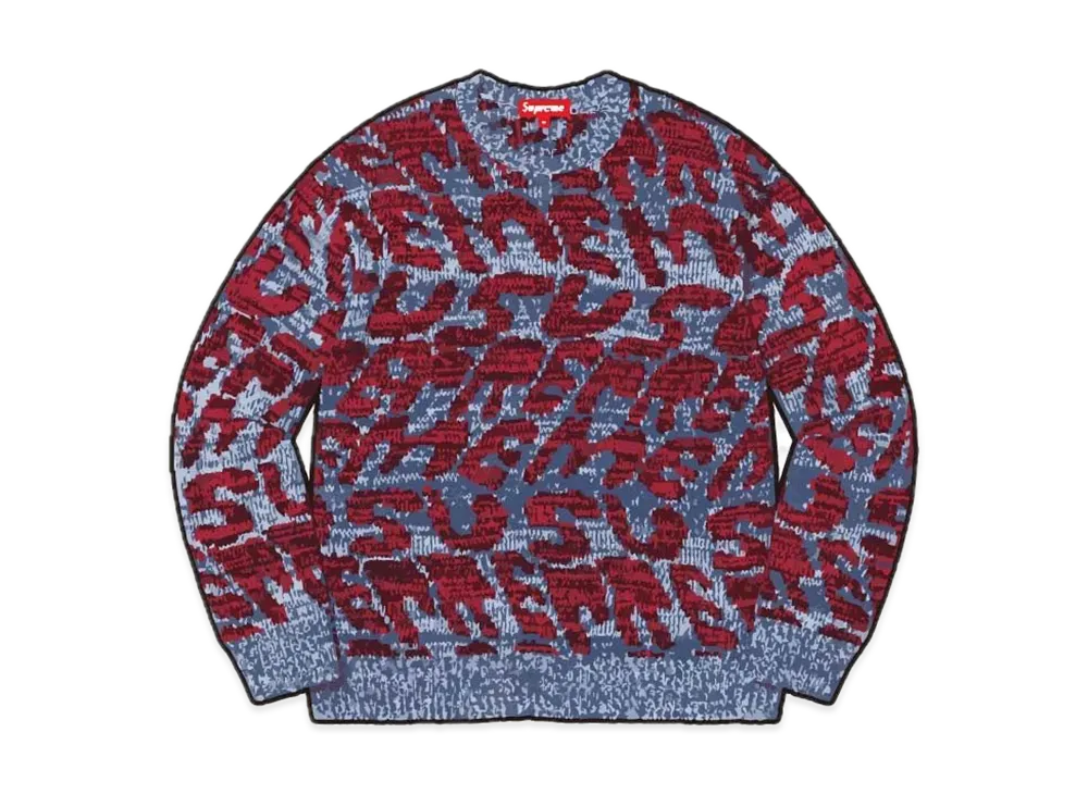 シュプリーム スタックト セーター "ブルー"