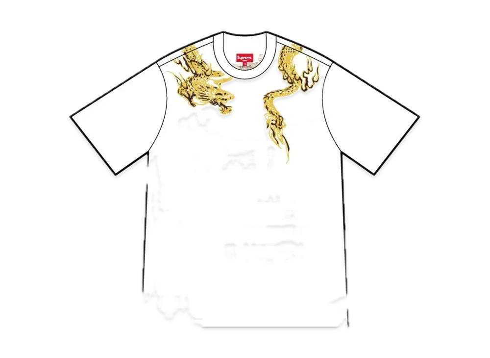 Supreme Dragon Wrap S/S Top "White"