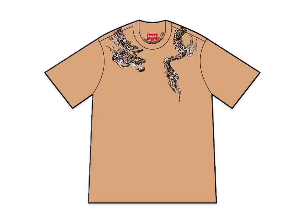 Supreme Dragon Wrap S/S Top "Tan"