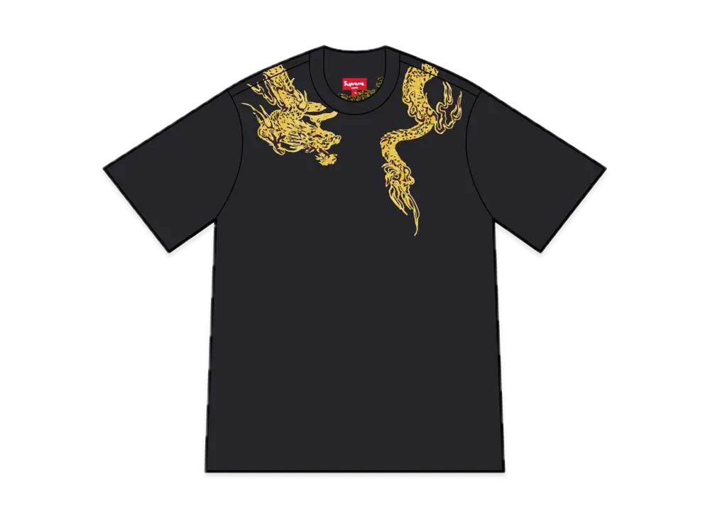Supreme Dragon Wrap S/S Top "Black"
