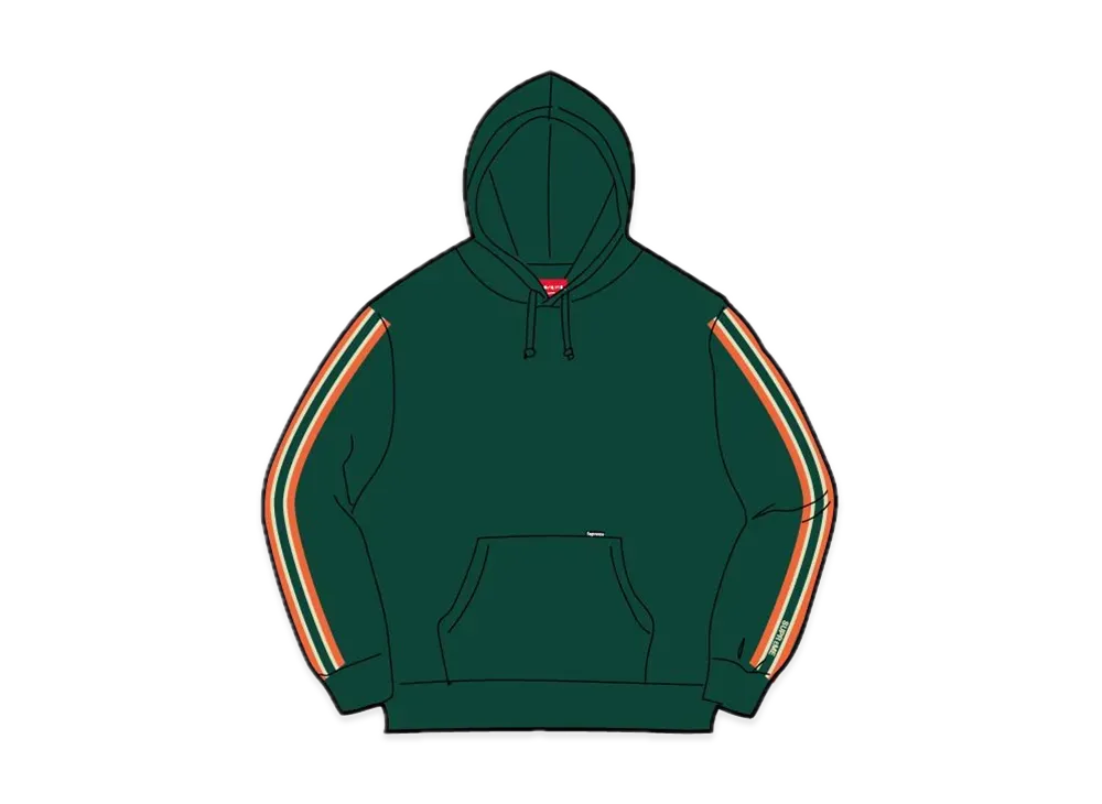 Supreme Half Zip Hooded Sweatshirt "Dark Green"