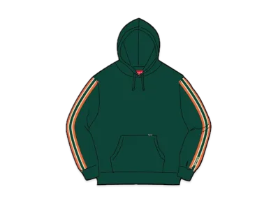 Supreme Half Zip Hooded Sweatshirt "Dark Green"