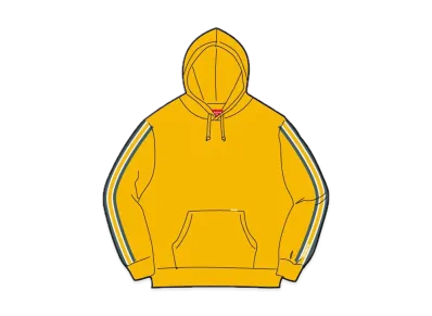 Supreme Half Zip Hooded Sweatshirt "Bright Gold"