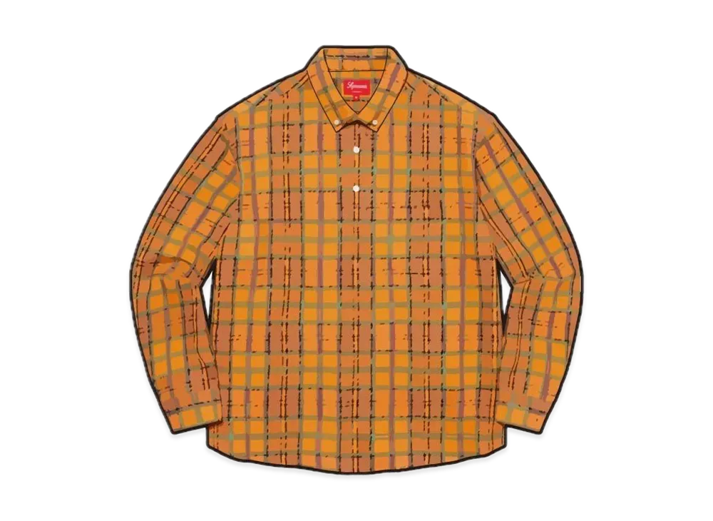 Supreme Pullover Plaid Flannel Shirt "Gold"
