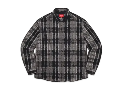 Supreme Pullover Plaid Flannel Shirt "Black"