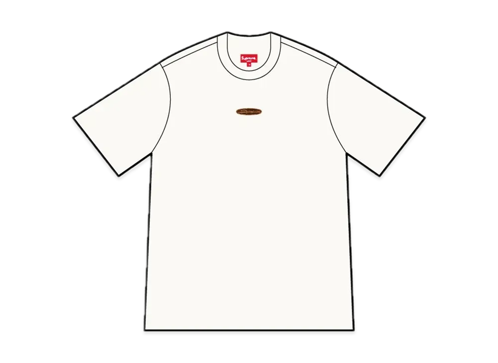 Supreme Oval Logo S/S Top "White"