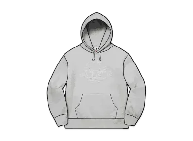 Supreme / Timberland Hooded Sweatshirt "Heather Grey"