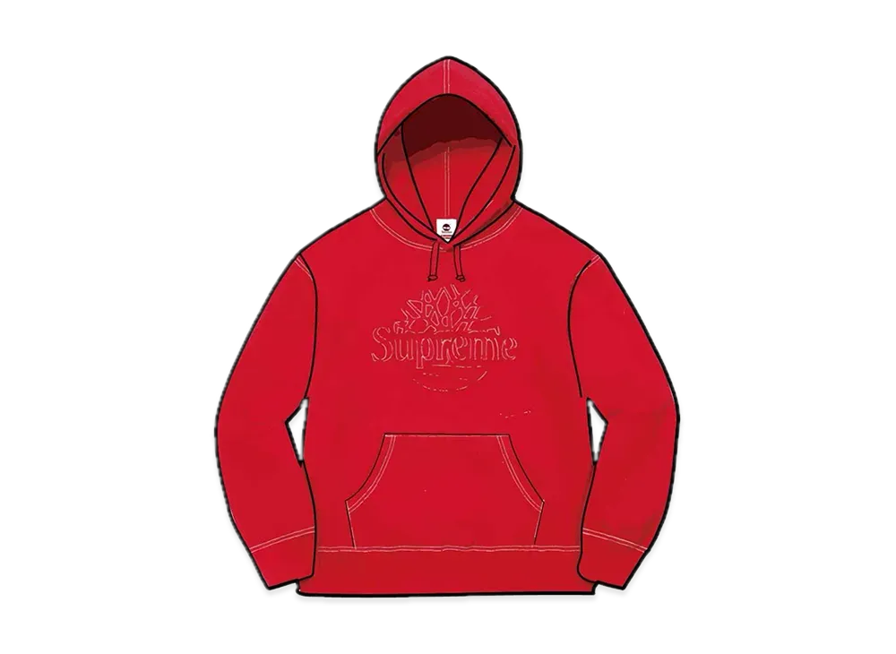 Supreme / Timberland Hooded Sweatshirt "Red"