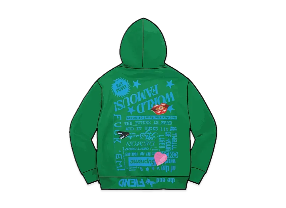 Supreme Fiend Hooded Sweatshirt "Green"
