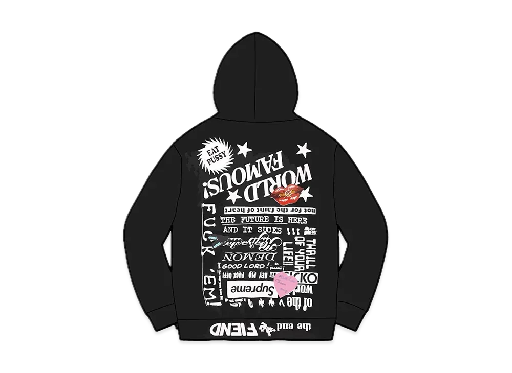 Supreme Fiend Hooded Sweatshirt "Black"
