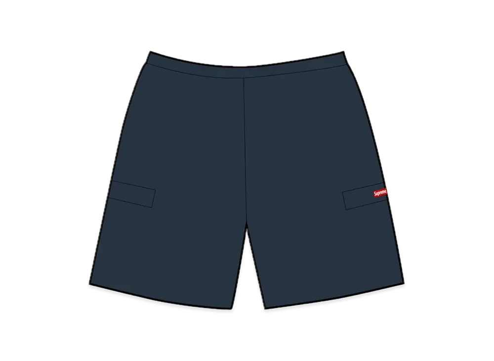 Supreme Small Box Baggy Cargo Sweatshort "Navy"