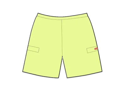 Supreme Small Box Baggy Cargo Sweatshort "Lime"