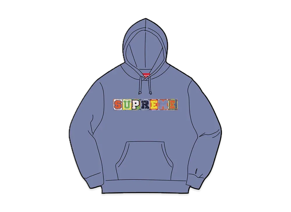Supreme Beaded Hooded Sweatshirt "Light Purple"