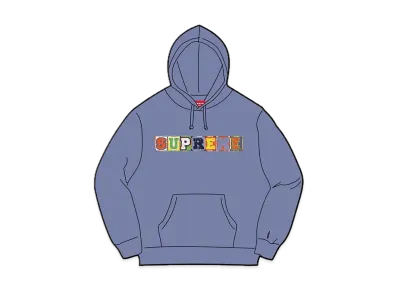 Supreme Beaded Hooded Sweatshirt "Light Purple"