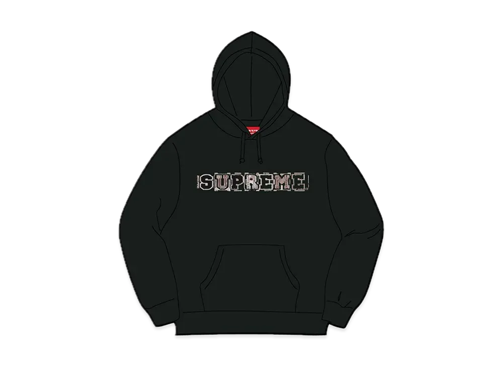 Supreme Beaded Hooded Sweatshirt "Black"